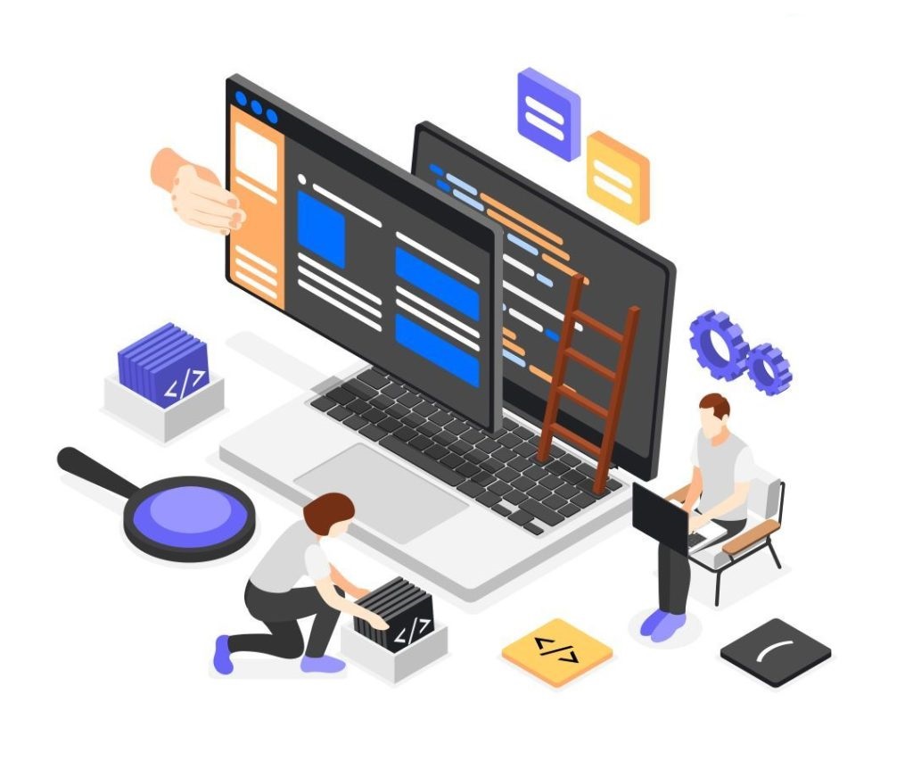 Web development illustration